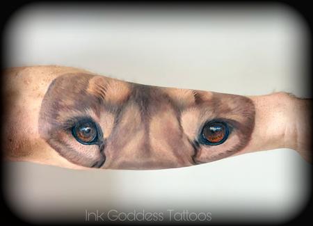 Tattoos - Lion eyes half sleeve - 138850