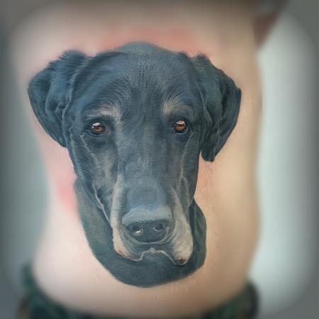 Haylo - Dog portrait tattoo by Haylo 