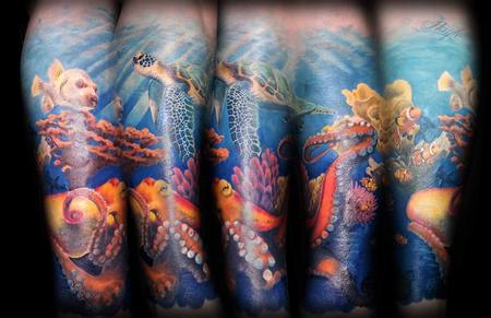 Tattoos - Ocean scene tattoo - 141089