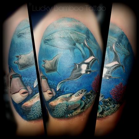 Haylo - Ocean life tattoo by Haylo