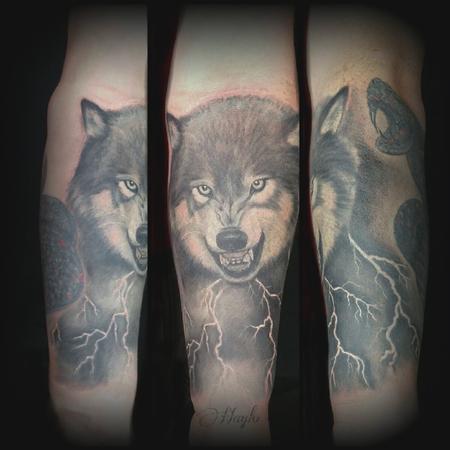 Haylo - Wolf rework tattoo by Haylo 
