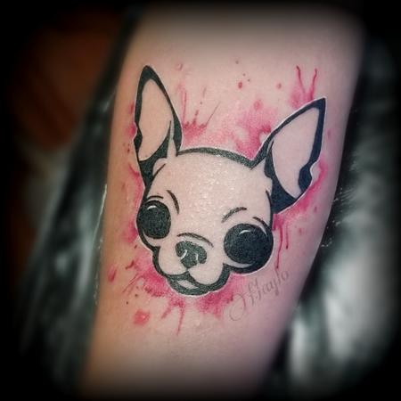 Tattoos - Chihuahua dog watercolor tattoo by Haylo  - 141145