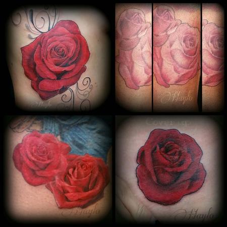 Tattoos - Collaboration of Realistic style roses - 104962