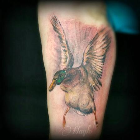 Tattoos - Illustrative realism mallard duck - 109721