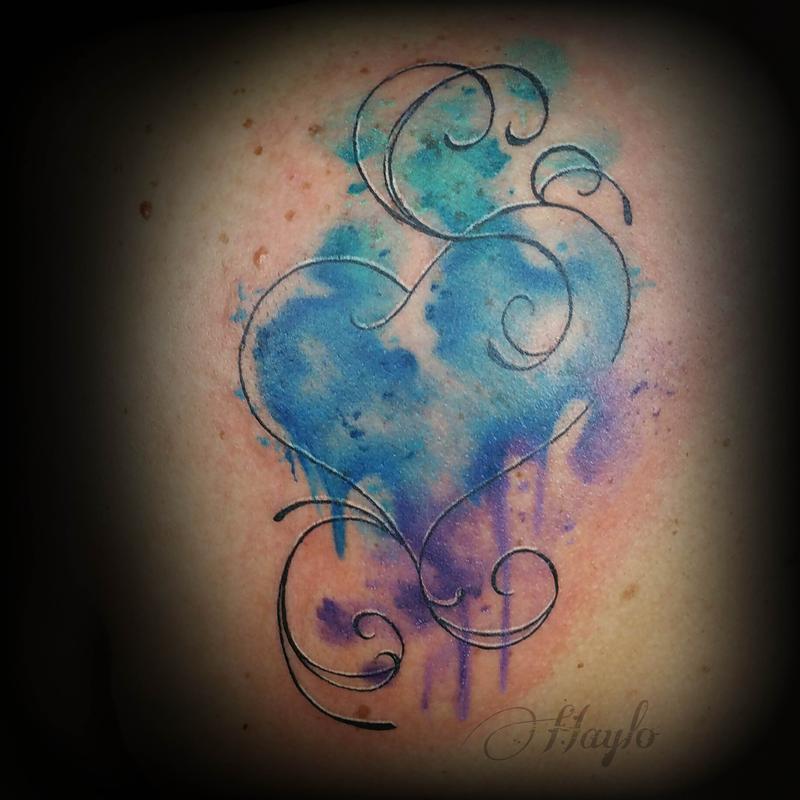 Two heart tattoo by Klaras Tattoo  Photo 27586