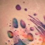 Tattoos - Paw print watercolor tattoo by Haylo  - 141178