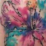 Tattoos - Watercolor Hibiscus shoulder tattoo by Haylo - 141587