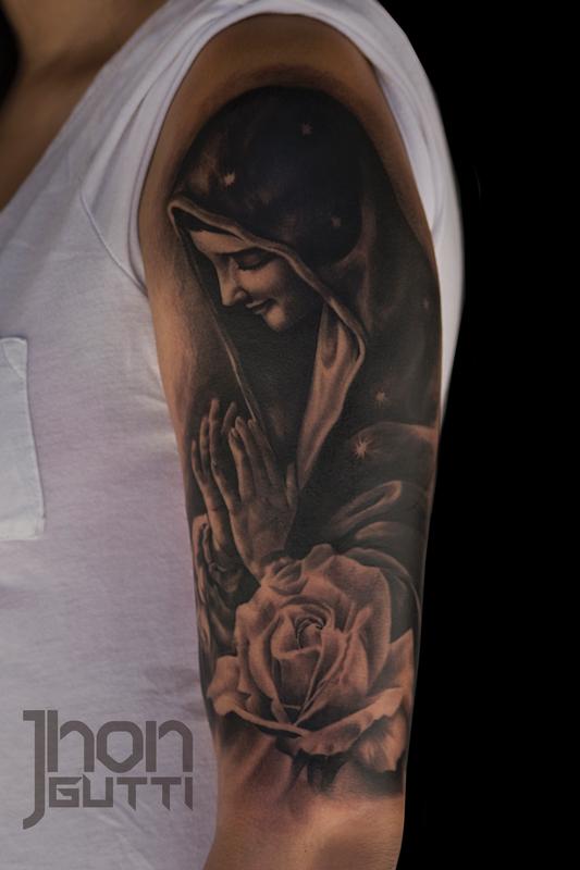 Tattoo uploaded by Robert Davies  Lady Of Guadalupe Tattoo by Felipe Manga  OurLadyOfGuadalupe VirginMary religious FelipeManga  Tattoodo
