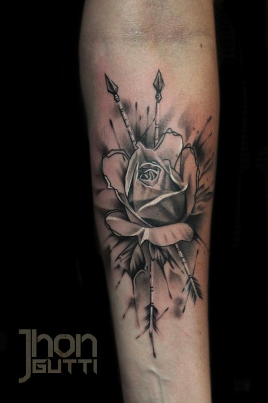 WATERCOLOR ROSE by Jhon Gutti TattooNOW