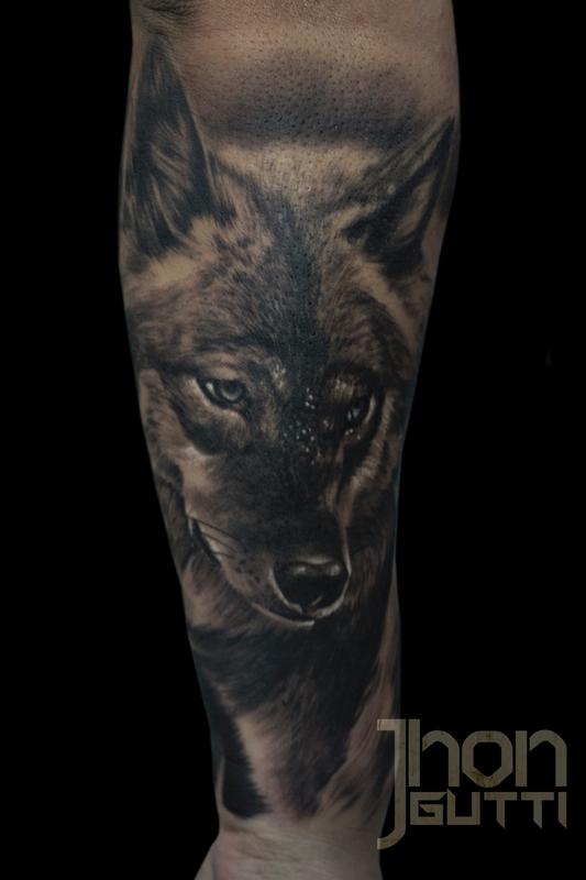 WOLF PORTRAIT by Jhon Gutti: TattooNOW WOLF PORTRAIT by Jhon Gutti: TattooNOW