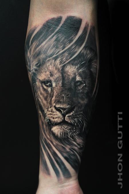 Tattoos - LION PORTRAIT - 101685