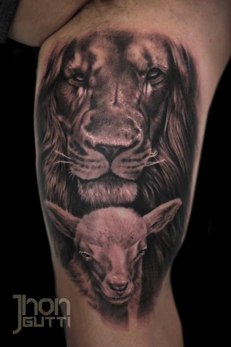 The Lion And The Lamb Tattoo Ideas  Tattoo Observer