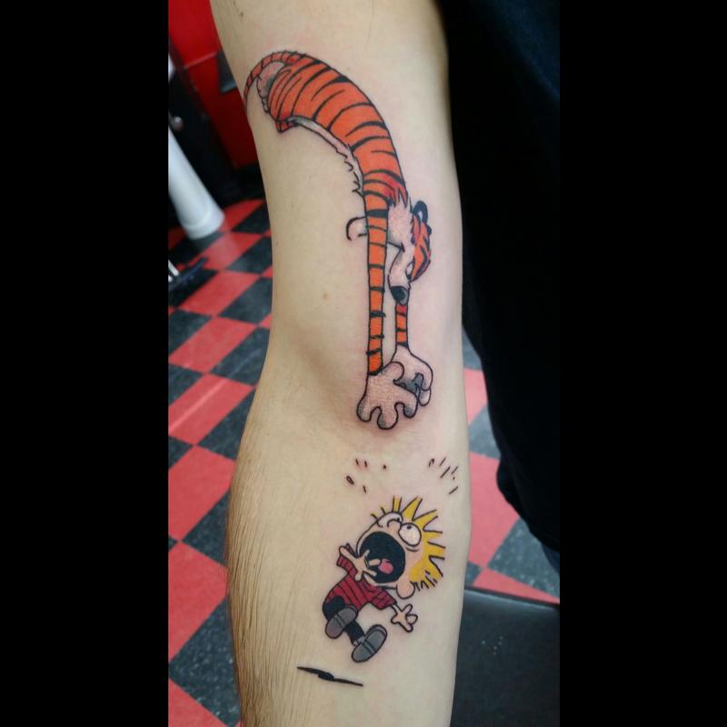 Calvin and Hobbes Tattoo by Jesse Neumann: TattooNOW