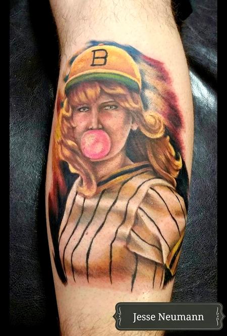 Tattoos - Softball Player Tattoo - 117563