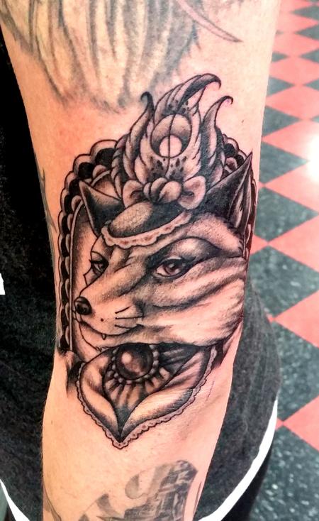 Tattoos - Victorian fox tattoo - 116093