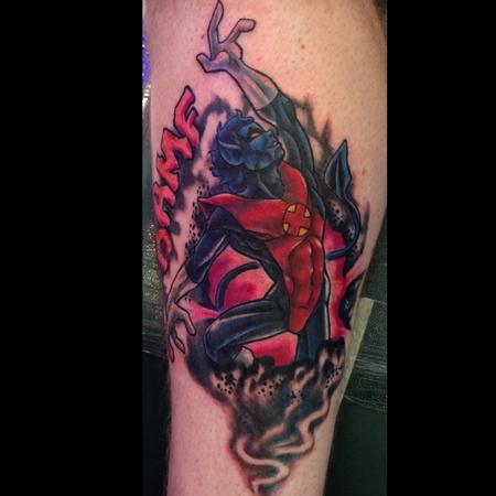 Jesse Neumann - Nightcrawler X-men tattoo