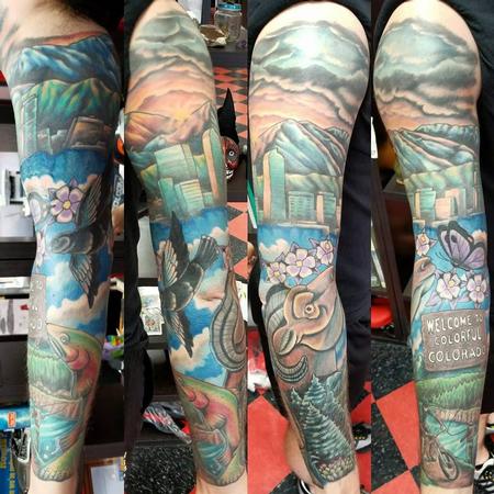 Tattoos - Colorado sleeve tattoo - 133434