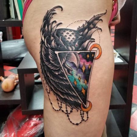 Tattoos - Space Owl Tattoo - 138265