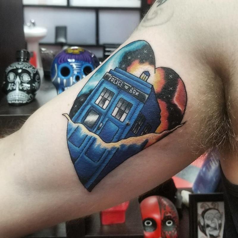 TARDIS Doctor Who Tattoo by Jesse Neumann: TattooNOW