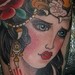 Tattoos - tiger girl tattoo - 52180