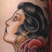 Tattoos - Traditional girl Tattoo - 52206