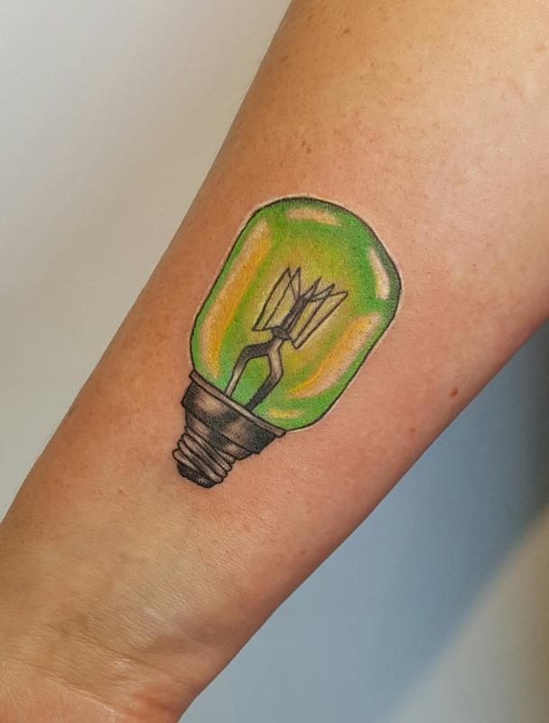 Neotraditional Lightbulb Color Tattoo by Chloe DeBoo: TattooNOW