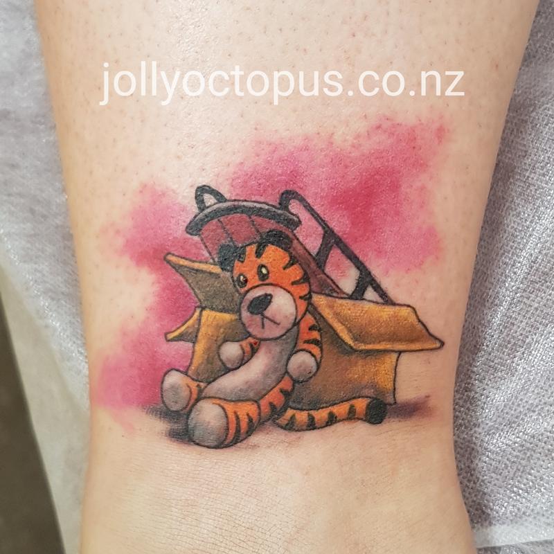 Calvin and Hobbes Color Tattoo by Steve Malley: TattooNOW Calvin and Hobbes Color Tattoo by Steve Malley: TattooNOW
