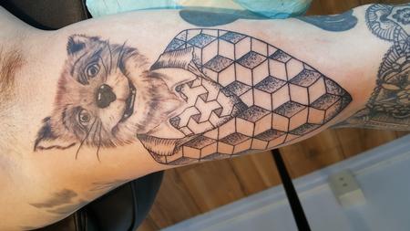 Chloe DeBoo - Fabulous Mr Fox Geometric Tattoo