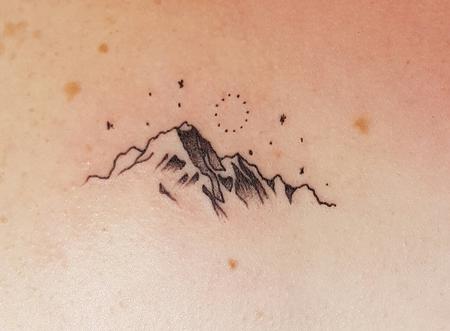 Tattoos - Blackmore Mountain Range Tattoo - 123371