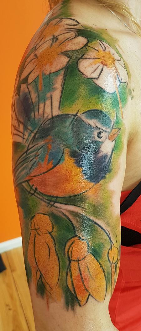 Tattoos - New Zealand Nature Watercolor Tattoo - 124939