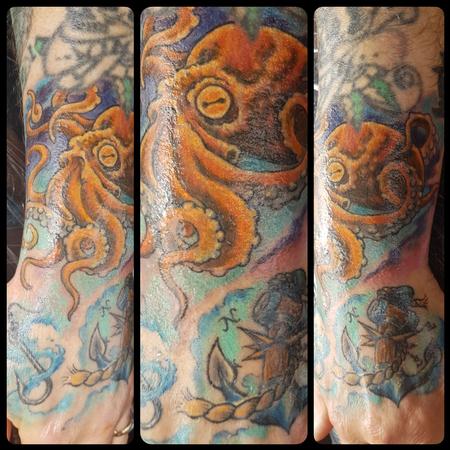 Tattoos - Jolly Octopus Color Tattoo - 130029