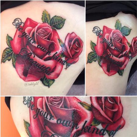 Tattoos - Realistic Feminine Rose Tattoo - 131447