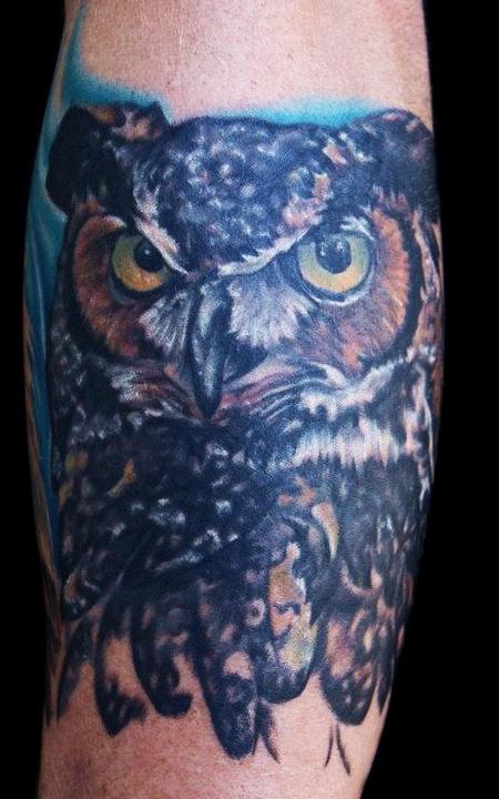 Tattoos - Great Horned Owl - 69567