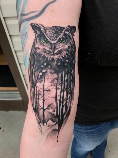 Tattoos - Owl, Forrest - 142169