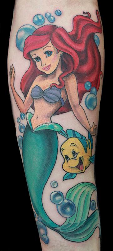 The Little Mermaid tattoo by Kiwi Tattoo  Photo 21962