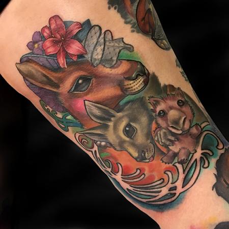 Tattoos - Kangaroo and Wombat - 132570