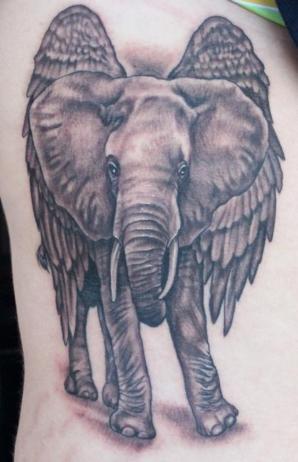 Tattoos - Elephant tattoo - 73096