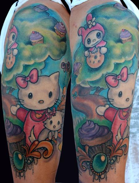 Hello Kitty Cute Finger Tattoo Stickers Anime Figure Kt Cat Y2K Girls Ins  Finger Patch Cartoon Waterproof Durable Sticker Toy - AliExpress