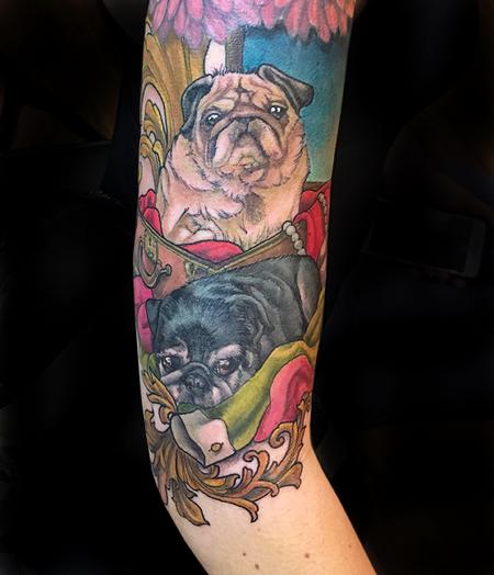 Tattoos - Two Little Pugs - 132583