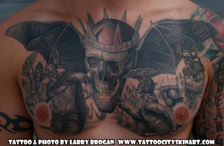 Tattoos - Avenged 7 Fold Chest piece - 89406