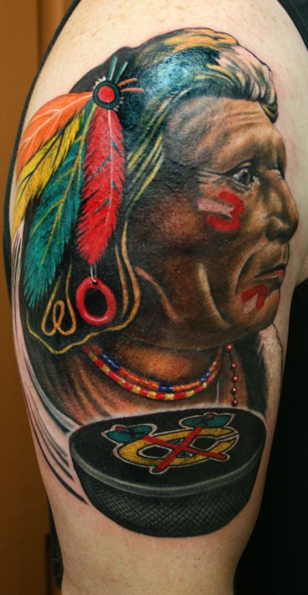 Tattoos - Realistic Chicago Blackhawk - 114003
