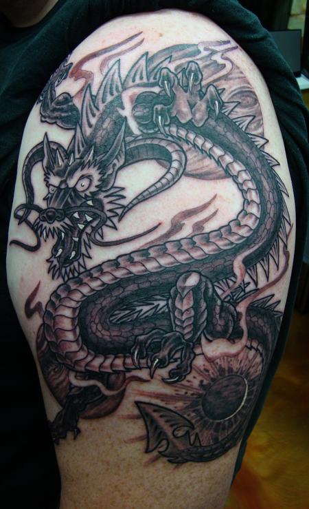 Larry Brogan - Japanese Dragon with Horns