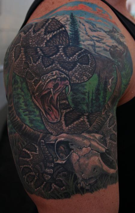 Tattoos - Eastern Diamonback Rattlesnake - 116104