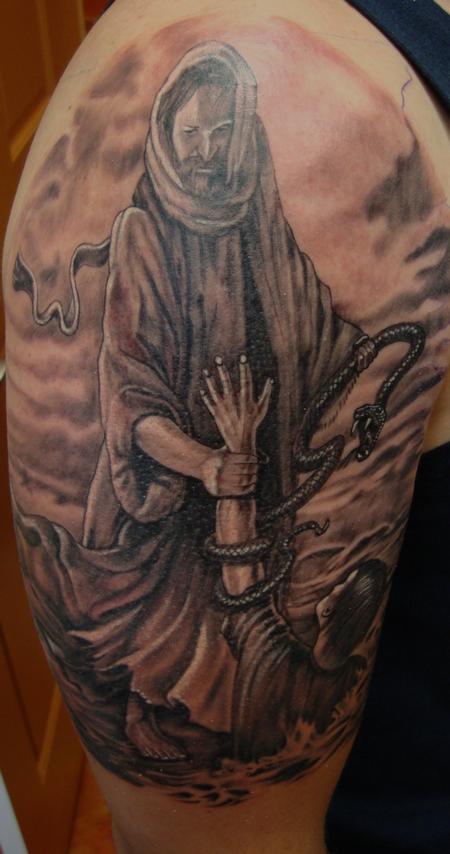 Tattoos - Jesus and the Serpent - 100059