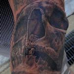 Tattoos - Underbite Skull - 122740