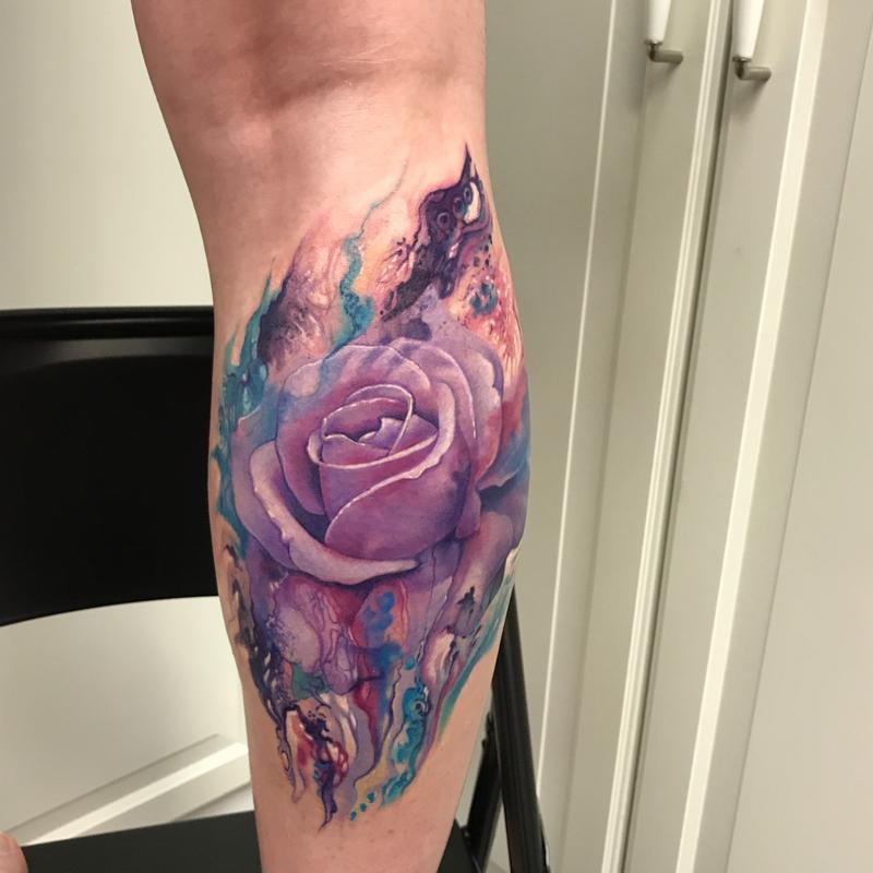 Abstract rose tattoo Artist  Anthony    rosetattoo rosetattoodesign  rosetattoos rosetattooforwomen roseflowertattoo  Instagram
