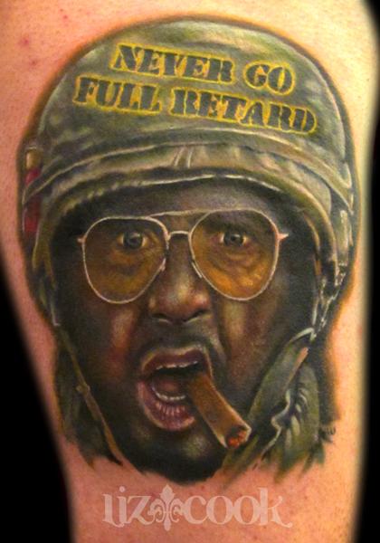 Robert Downey Jr, Tropic Thunder. by Liz Cook: TattooNOW