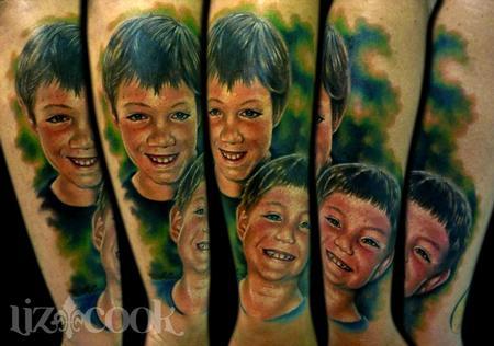Tattoos - Simon's portraits of his boys. - 67101