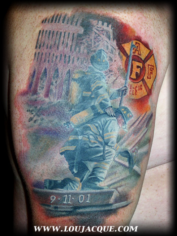 911 memorial by Anthony Lawton TattooNOW