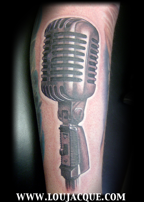 BTB microphone by Lou Jacque: TattooNOW